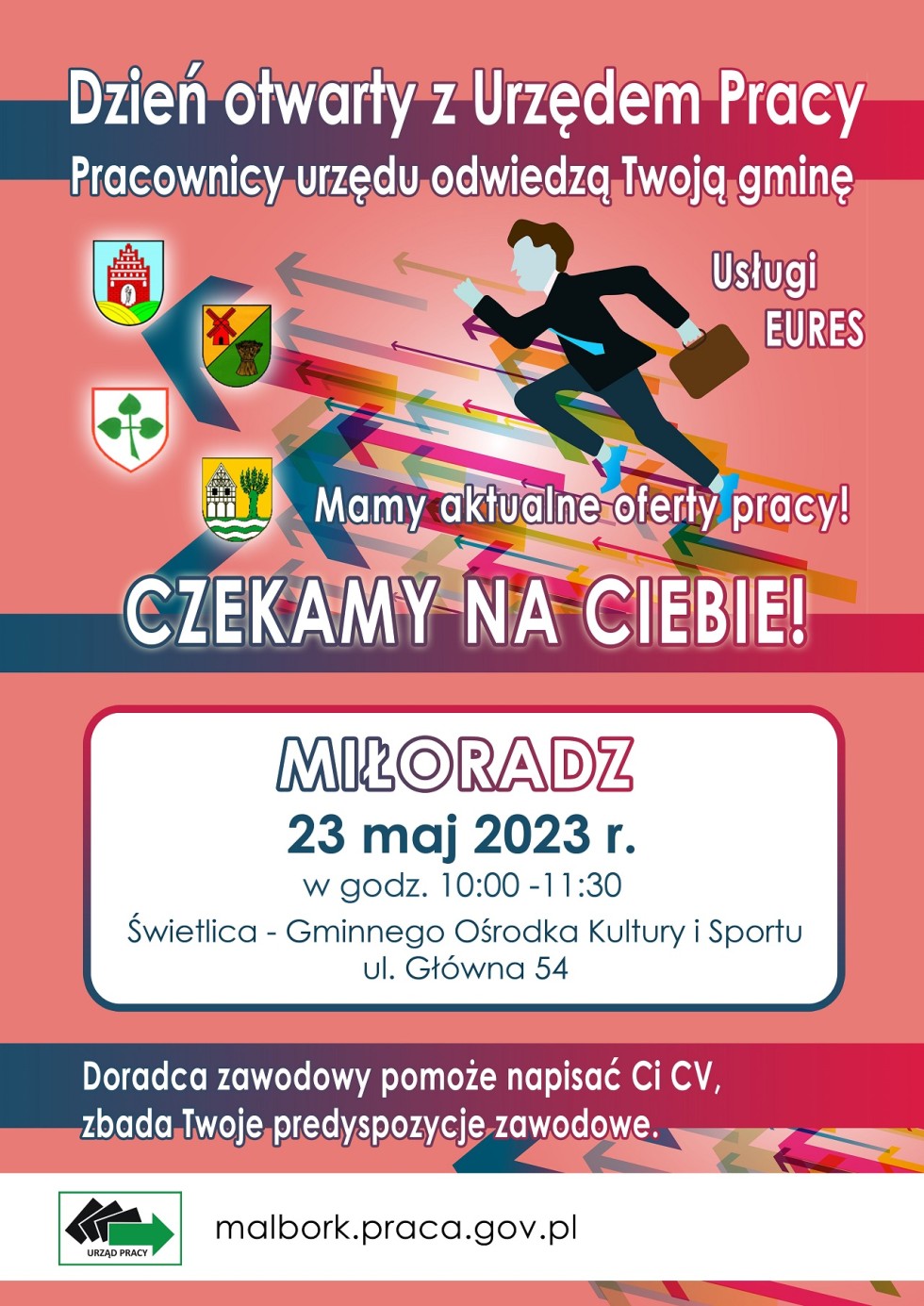 Gmina Miłoradz. Dzień Otwarty Powiatowego Urzędu Pracy.
