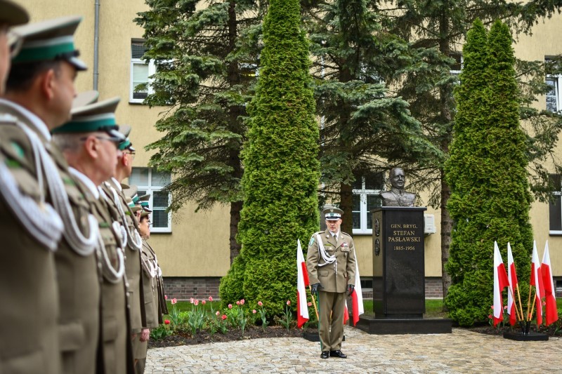 Przywitanie generała w Warmińsko-Mazurskim Oddziale Straży Granicznej.