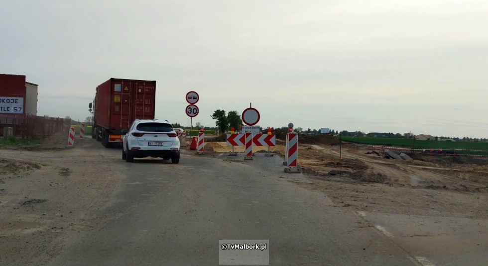 Przebudowa DK22 od Malborka do Starego Pola. Zobacz postęp prac maj 2023  - wideo