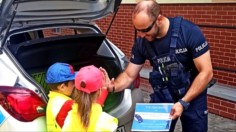 Sztum. Przedszkolaki odwiedziły policjantów.