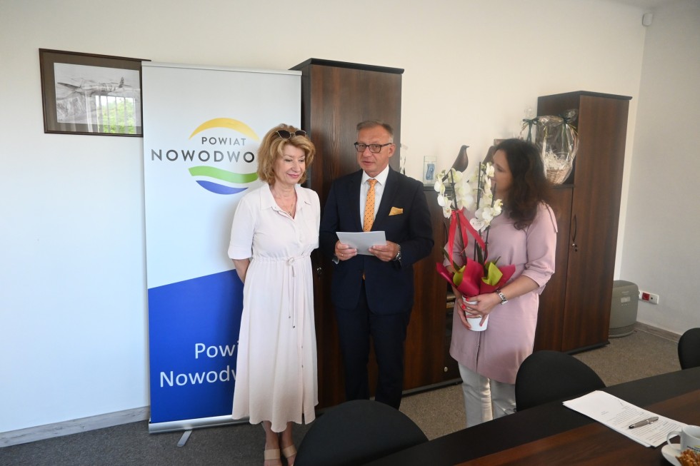 Nowy Dwór Gdański. Uroczyste pożegnanie Izabeli Narewskiej.