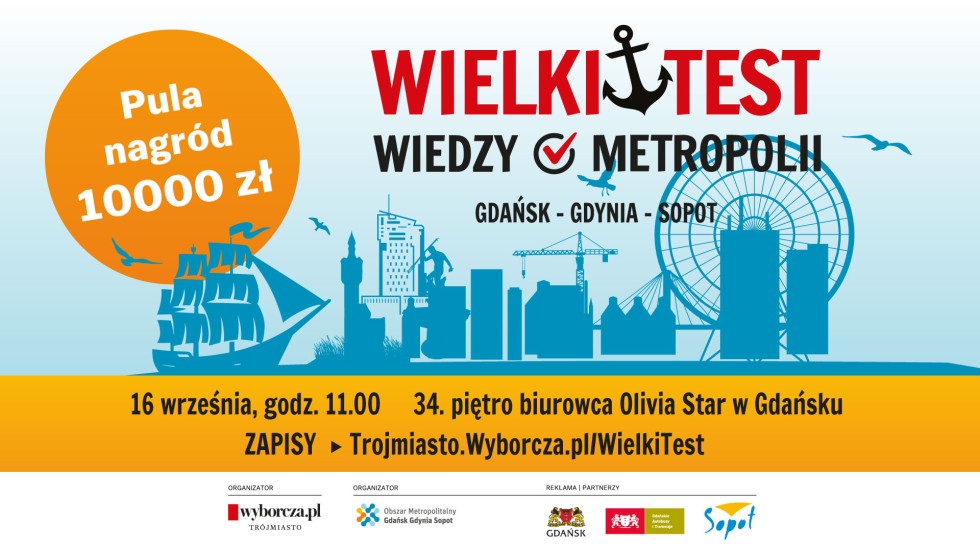 Weź udział w Wielkim Teście o Metropolii Gdańsk-Gdynia-Sopot.