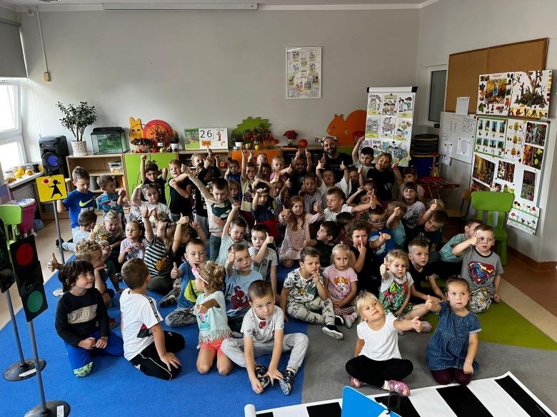 Powiat sztumski. Bezpieczna droga do przedszkola.