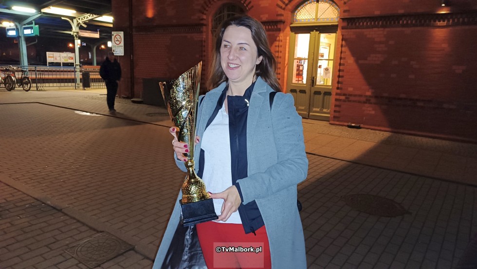 Malbork. Powitanie Karoliny Hajdukiewicz – Mistrzyni Świata we fryzjerstwie damskim.