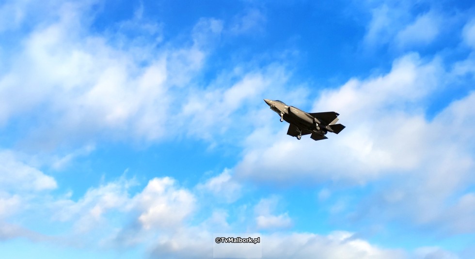 Włoskie F-35A Lightning II w Malborku. Zobacz wideo i zdjęcia - 19 stycznia 2024