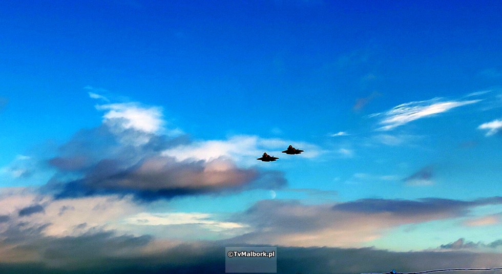 Włoskie F-35A Lightning II w Malborku. Zobacz wideo i zdjęcia - 19 stycznia 2024