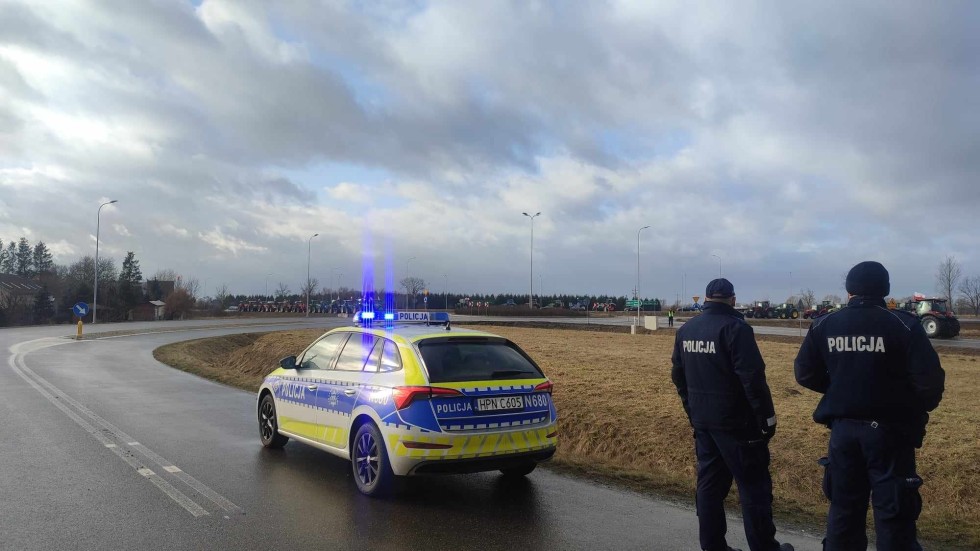 Ogólnoeuropejski Protest Rolników - tak było na DK22 w miejscowości Kończewice. Wideo i zdjęcia
