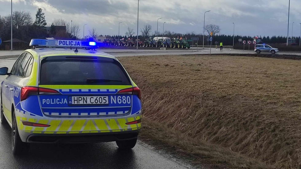 Ogólnoeuropejski Protest Rolników - tak było na DK22 w miejscowości Kończewice. Wideo i zdjęcia
