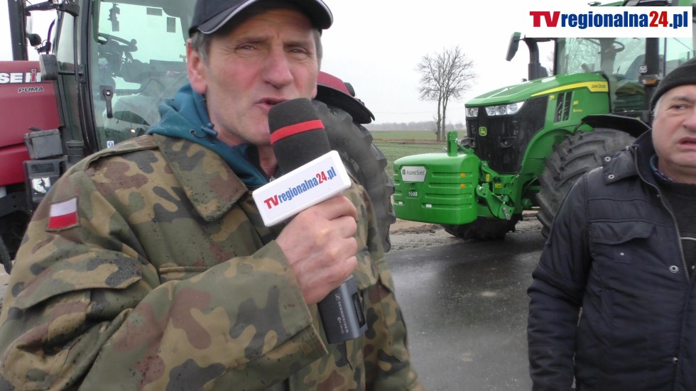 Ogólnoeuropejski Protest Rolników - tak było na DK22 w miejscowości Kończewice. Wideo i zdjęcia