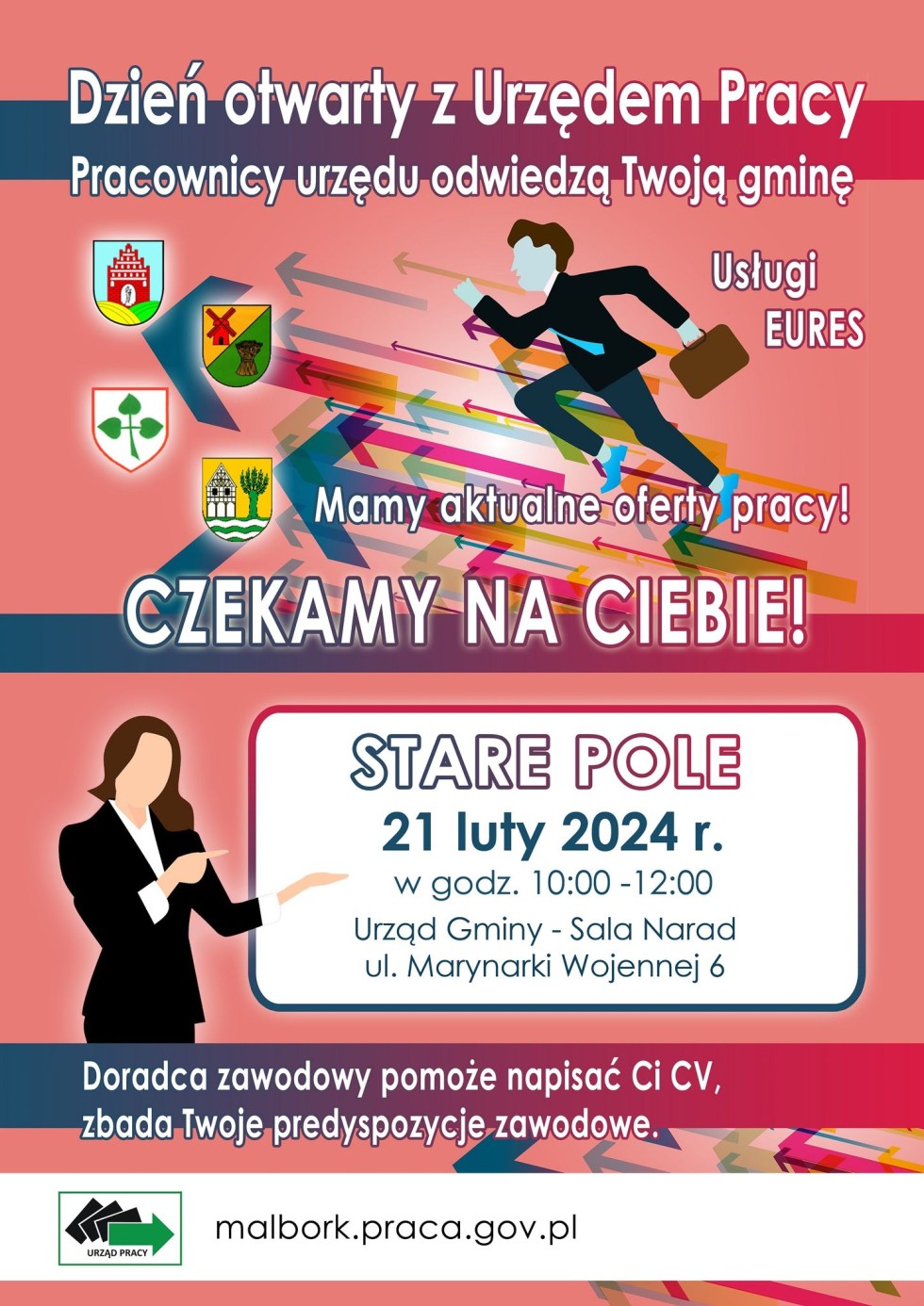 Dzień Otwarty Powiatowego Urzędu Pracy w Malborku w twojej gminie. Sprawdź, kiedy.
