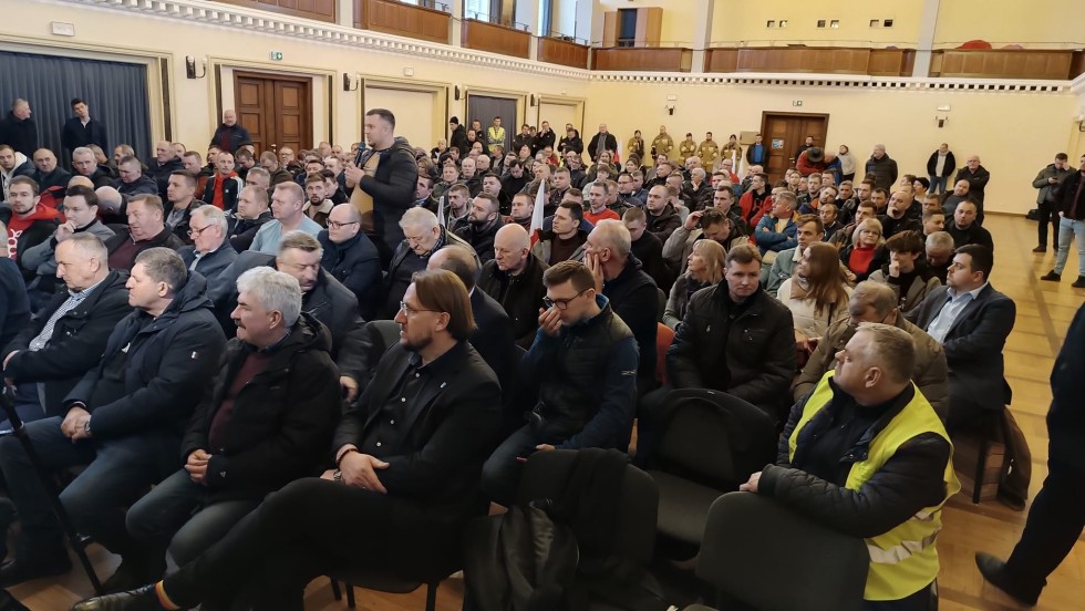Andrzej Sobociński - komentarz przed spotkaniem z wiceministrem rolnictwa Michałem Kołodziejczakiem w Nowym Dworze Gdańskim 10.02.2024