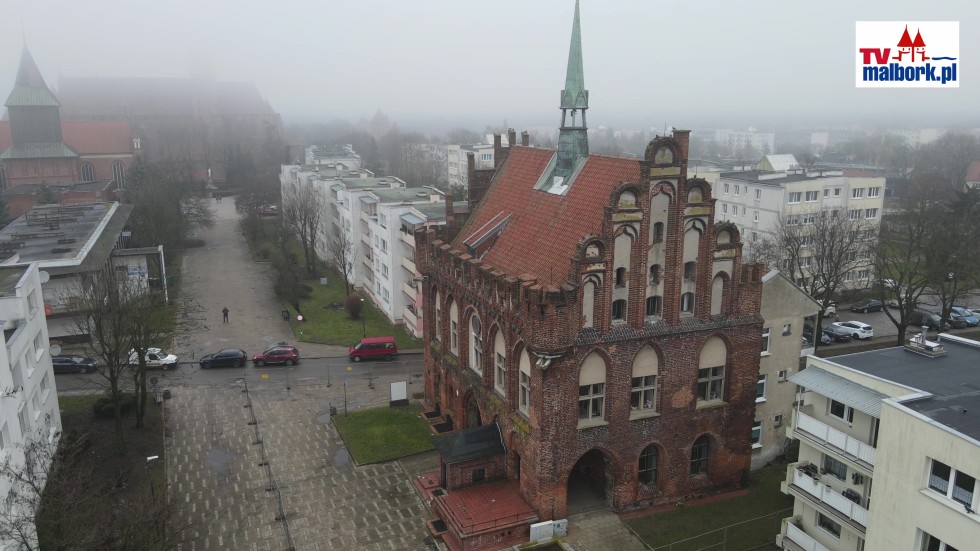 Ruszyła modernizacja Staromiejskiego Ratusza w Malborku. Zobacz wideo z drona - 27.02.2024