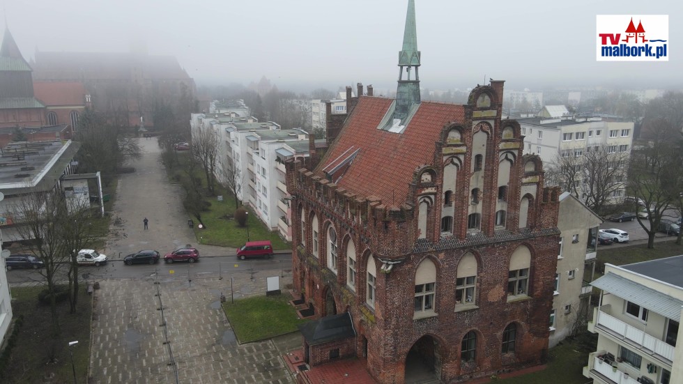 Ruszyła modernizacja Staromiejskiego Ratusza w Malborku. Zobacz wideo z drona - 27.02.2024