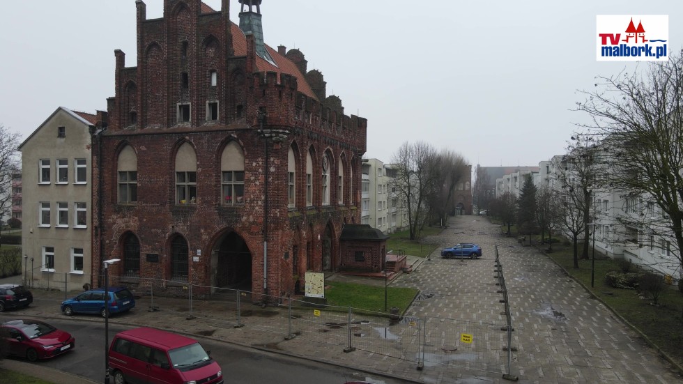 Ruszyła modernizacja Staromiejskiego Ratusza w Malborku. Zobacz wideo z drona - 27.02.2024