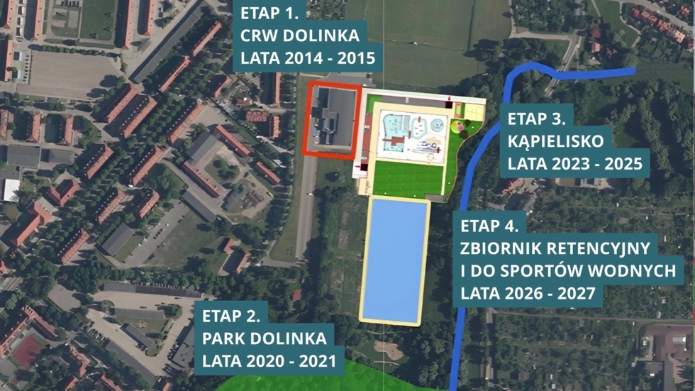 Rewitalizacja kąpieliska miejskiego w Elblągu - postęp prac luty 2024