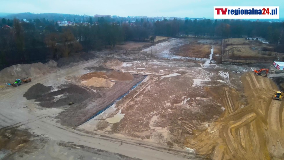 Rewitalizacja kąpieliska miejskiego w Elblągu - postęp prac luty 2024