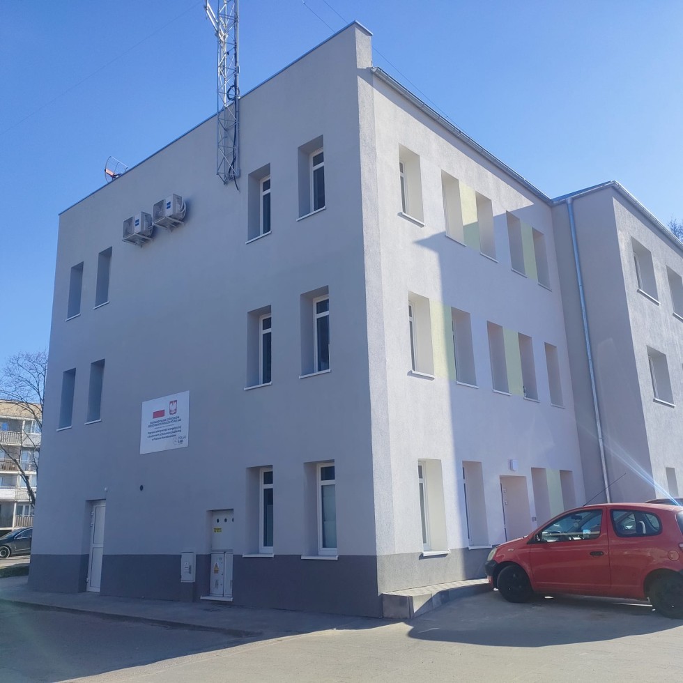 Nowy Dwór Gdański. Budynek Powiatowego Urzędu Pracy po remoncie.