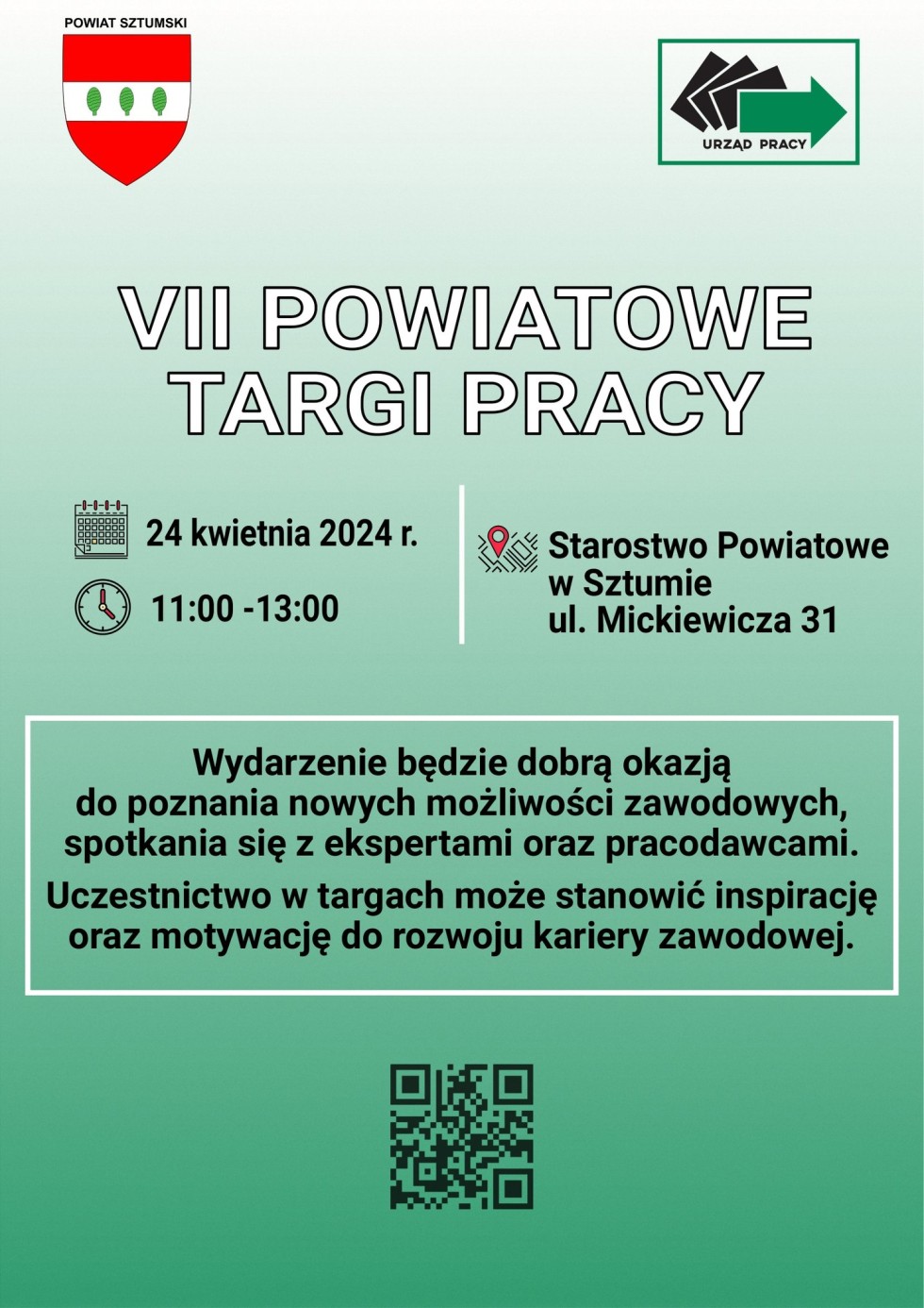 Sztum. W kwietniu Powiatowe Targi Pracy.