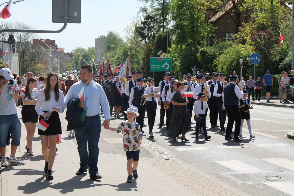 Sztum. Obchody 233. rocznicy uchwalenia Konstytucji 3 Maja.
