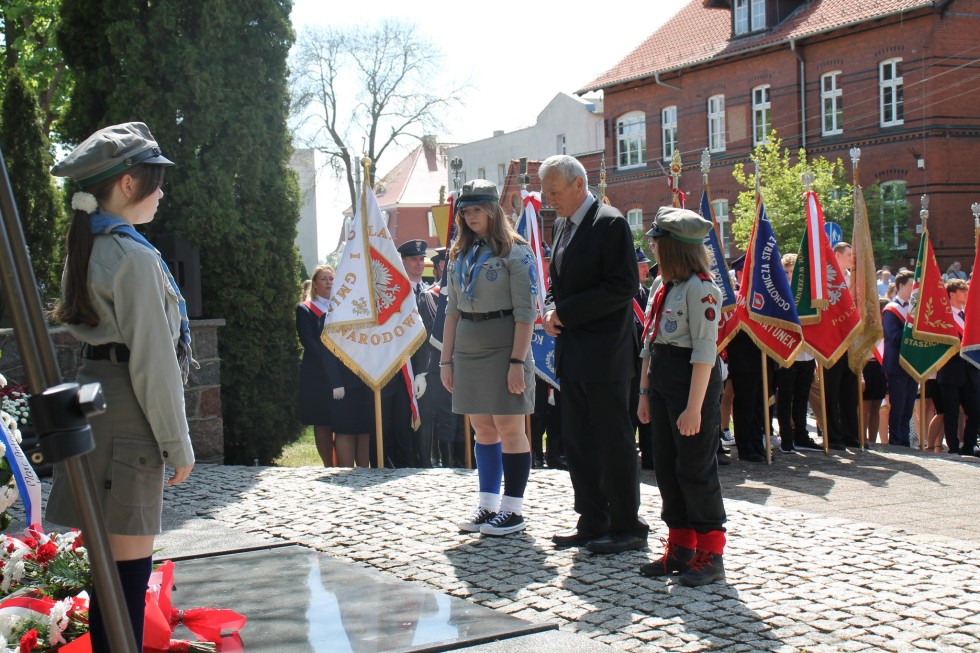 Sztum. Obchody 233. rocznicy uchwalenia Konstytucji 3 Maja.