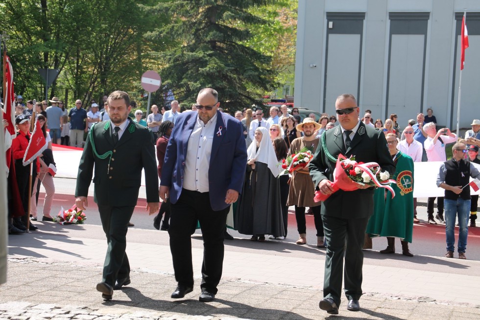 Sztum. Obchody 233. rocznicy uchwalenia Konstytucji 3 Maja.