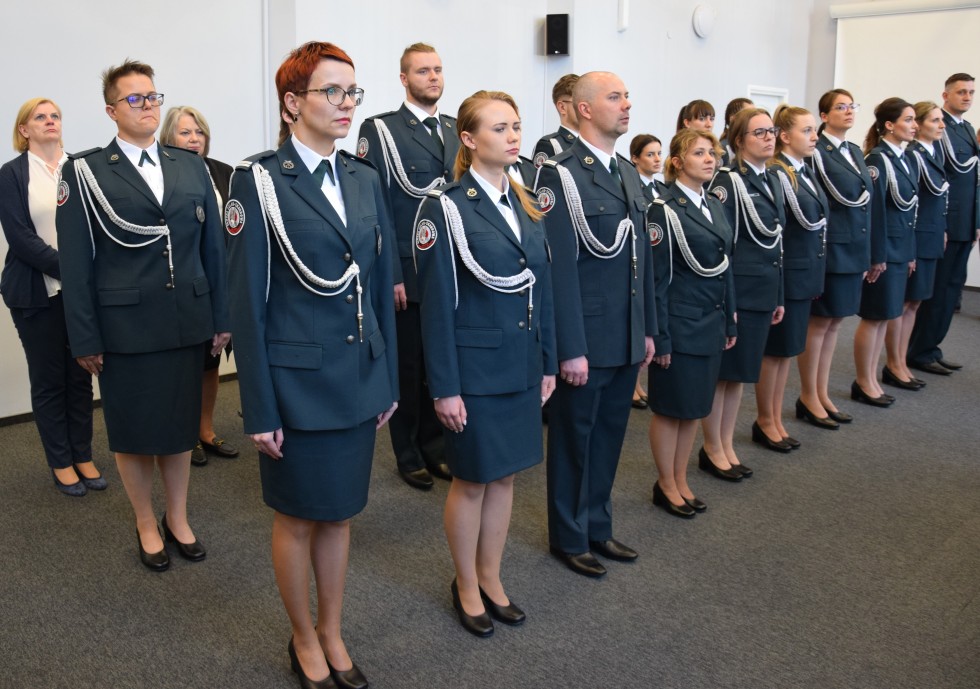 Uroczysta zbiórka w pomorskiej Krajowej Administracji Skarbowej w Gdańsku