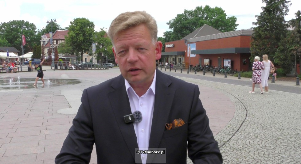 Jacek Bendykowski - Kandydat do Parlamentu Europejskiego odwiedził Malbork.