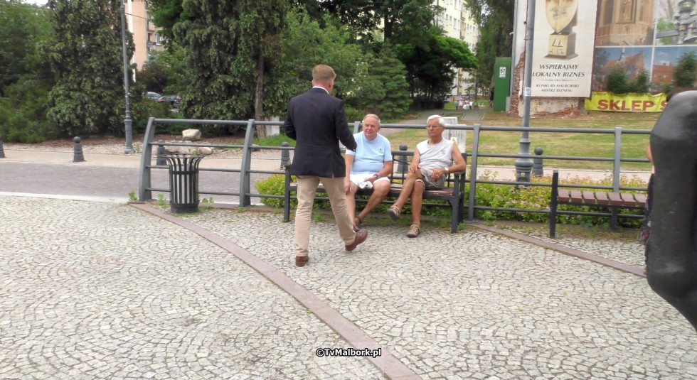 Jacek Bendykowski - Kandydat do Parlamentu Europejskiego odwiedził Malbork.