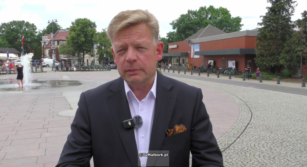 Jacek Bendykowski - Kandydat do Parlamentu Europejskiego odwiedził Malbork.