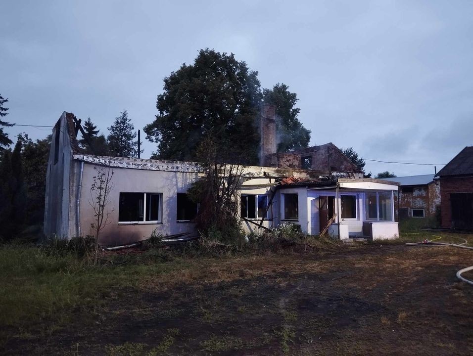 Powiat sztumski. Nocny pożar domu w Sztumskiej Wsi.