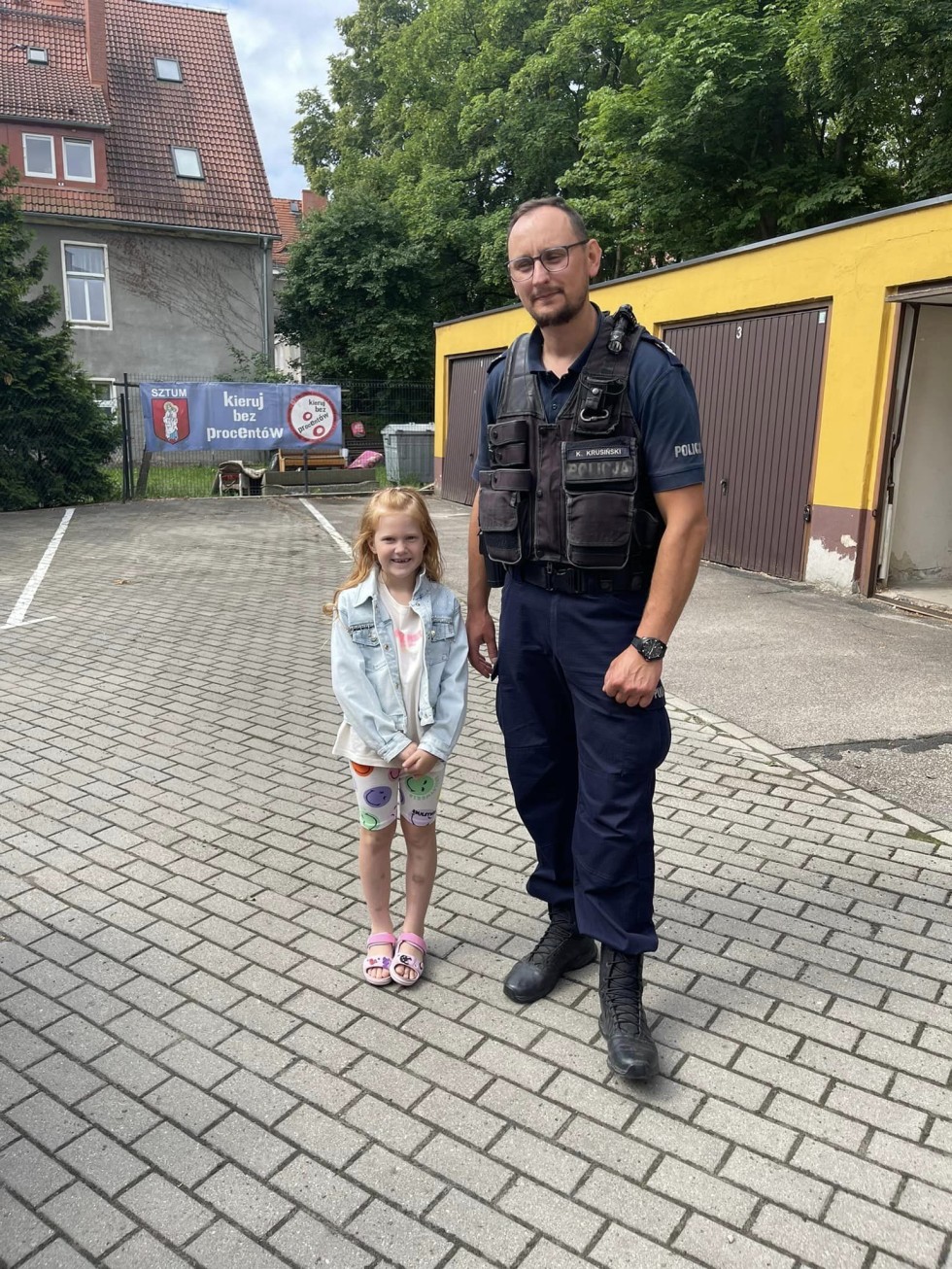 Sztum. Przedszkolaki z wizytą u policjantów.