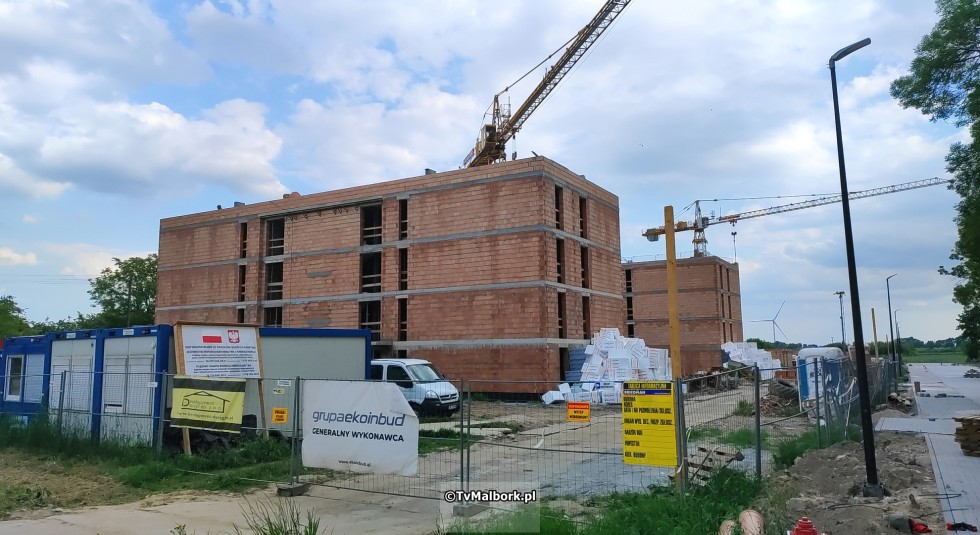 Budowa osiedla SIM w Nowym Stawie. Zobacz postęp prac – czerwiec 2024