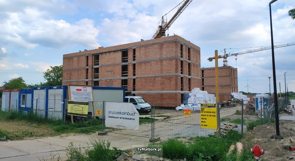 Budowa osiedla SIM w Nowym Stawie. Zobacz postęp prac – czerwiec 2024