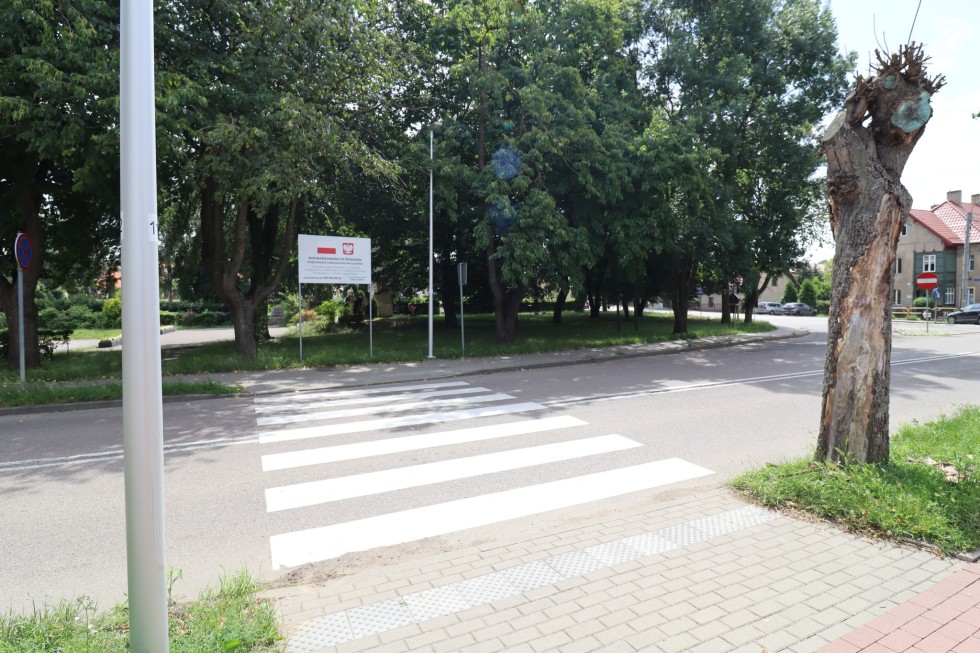 Nowy Staw. Nowe przejścia dla pieszych.