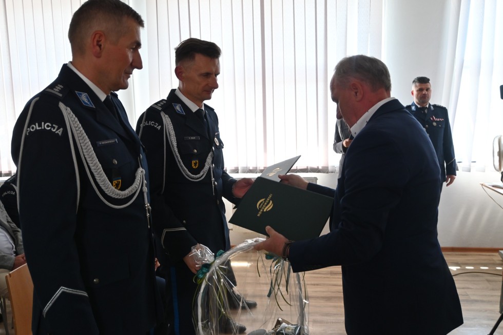 Wspólne obchody Święta Policji funkcjonariuszy z Malborka i Nowego Dworu Gdańskiego.