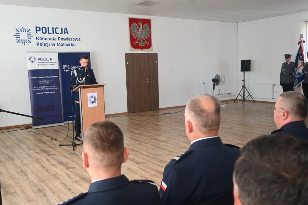 Wspólne obchody Święta Policji funkcjonariuszy z Malborka i Nowego Dworu Gdańskiego.