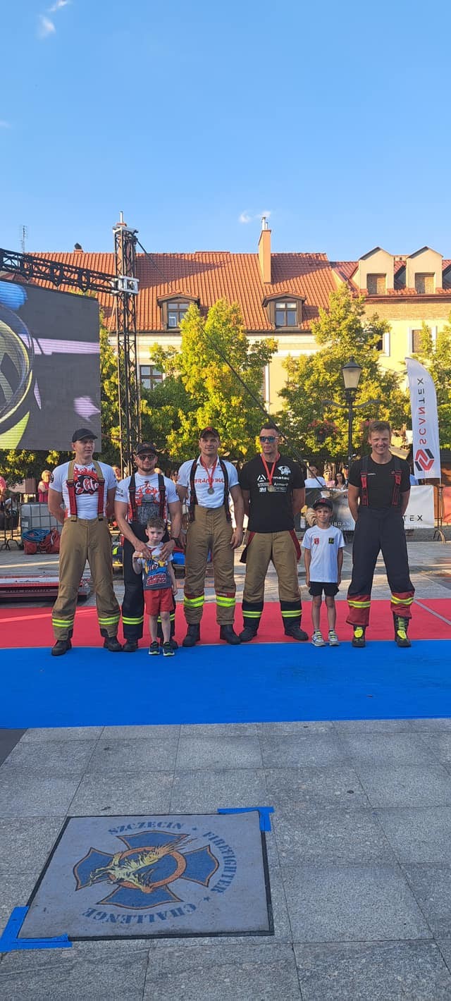 Sztum. Mł. kpt. Piotr Spiżewski walczył o tytuł najsilniejszego strażaka podczas Toughest Firefighter Challenge Płock 2024.