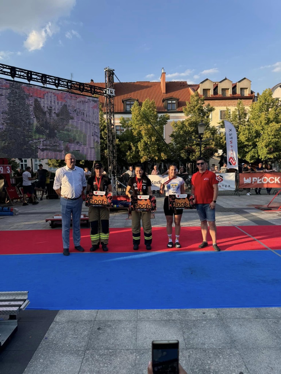 Sztum. Mł. kpt. Piotr Spiżewski walczył o tytuł najsilniejszego strażaka podczas Toughest Firefighter Challenge Płock 2024.