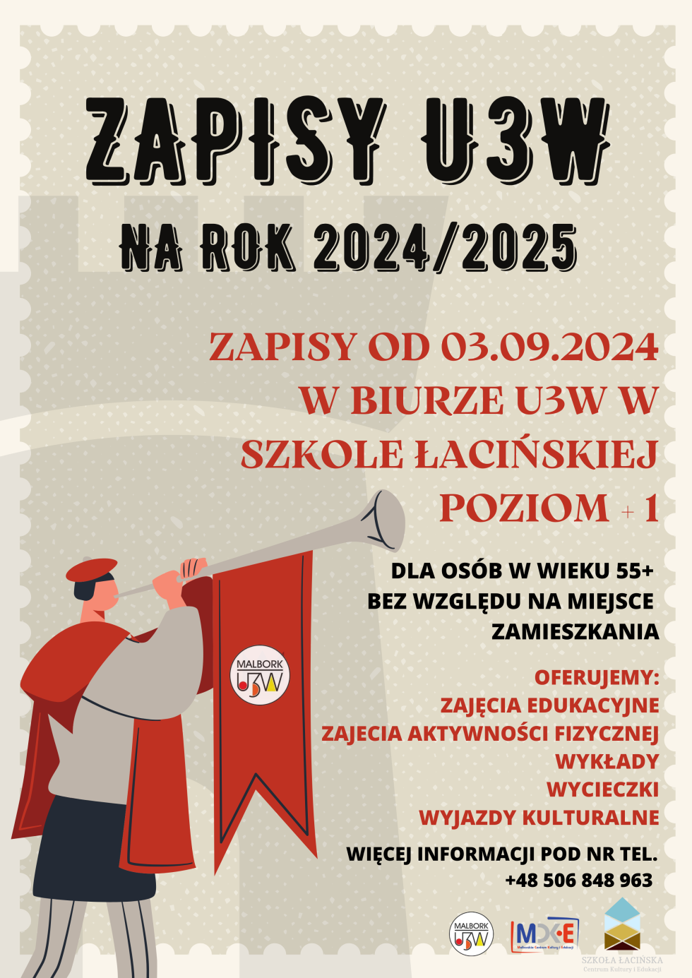 Malbork. Seniorze! Od września można zapisać się do Uniwersytetu Trzeciego Wieku.