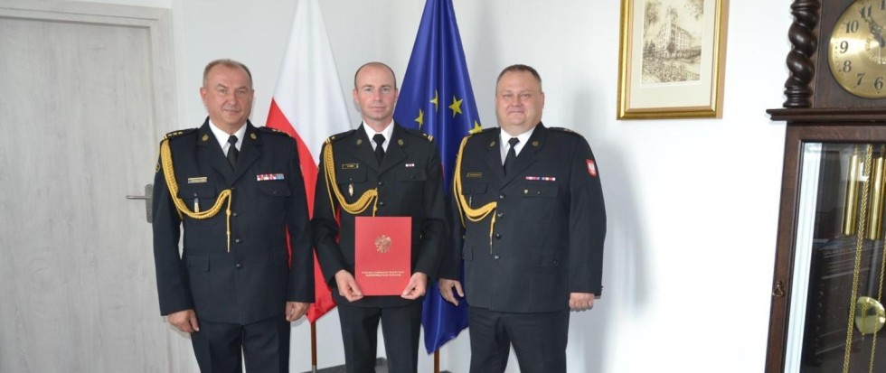 Malbork. Mł. bryg. Dariusz Treć nowym Zastępcą Komendanta PSP.