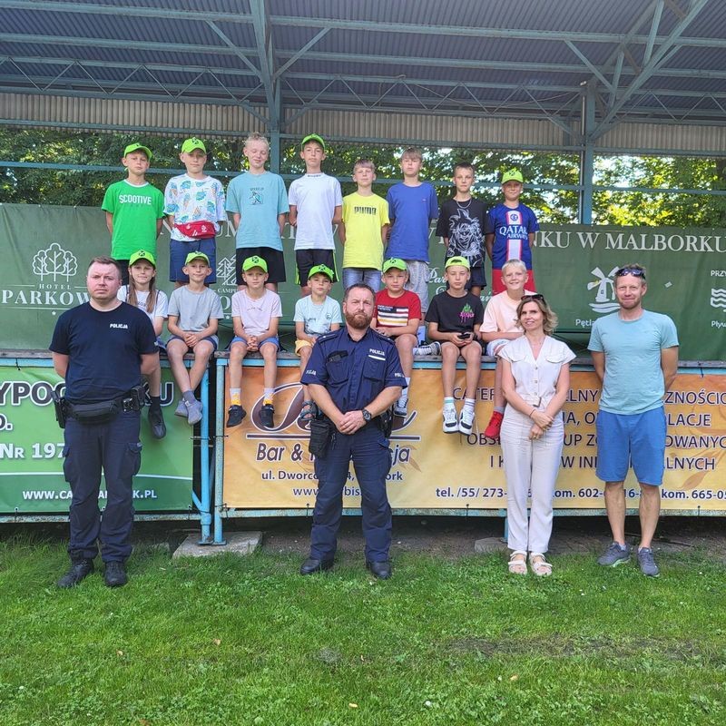 Malbork. Policjanci z sanepidem kontrolują miejsca wypoczynku dzieci i młodzieży.