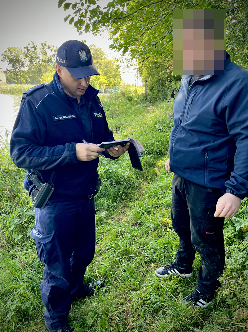Malbork. Wspólne działania policji i straży rybackiej.