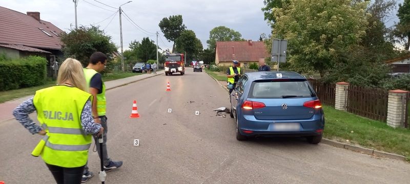 Gmina Lichnowy. Nie ustąpił pierwszeństwa przejazdu i spowodował wypadek – jedna osoba w szpitalu.