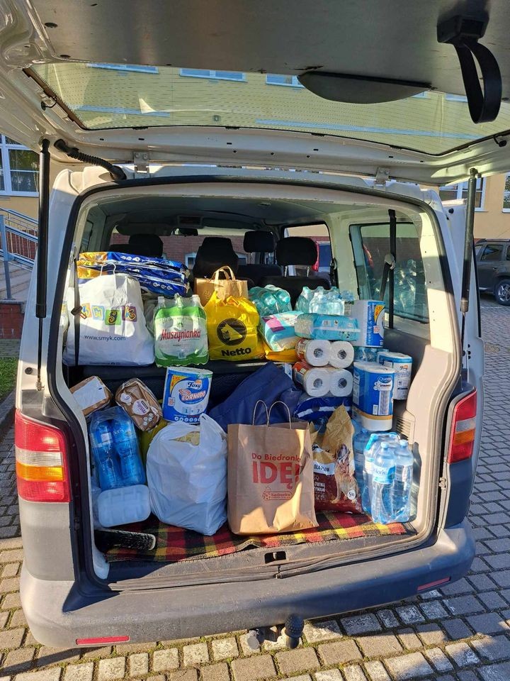 Powiat sztumski – pierwsze dary trafiły do powodzian.
