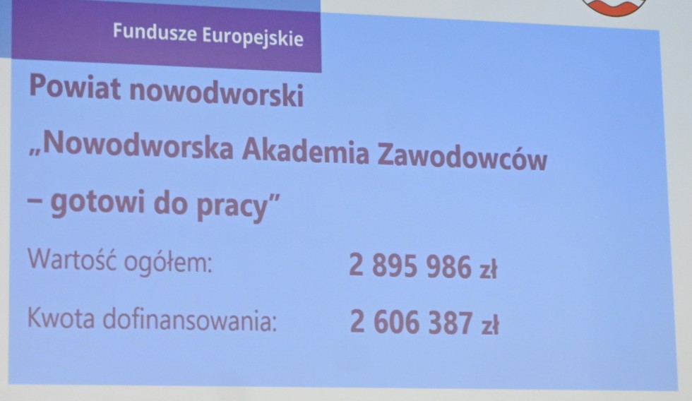 Nowodworska Akademia Zawodowców z dofinansowaniem unijnym – podpisano stosowną umowę.
