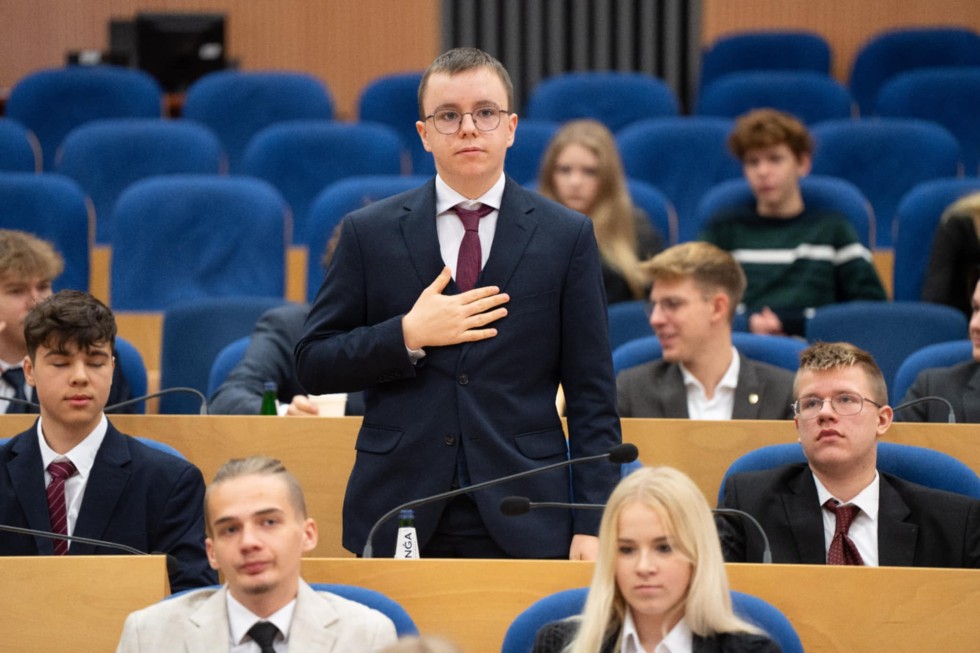 Ślubowanie radnych Młodzieżowego Sejmiku Województwa Pomorskiego.