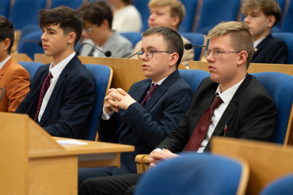 Ślubowanie radnych Młodzieżowego Sejmiku Województwa Pomorskiego.