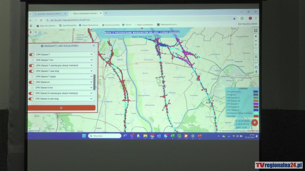 Czy przez Gminę Miłoradz będzie przebiegała linia kolejowa Centralnego Portu Komunikacyjnego? Wideo