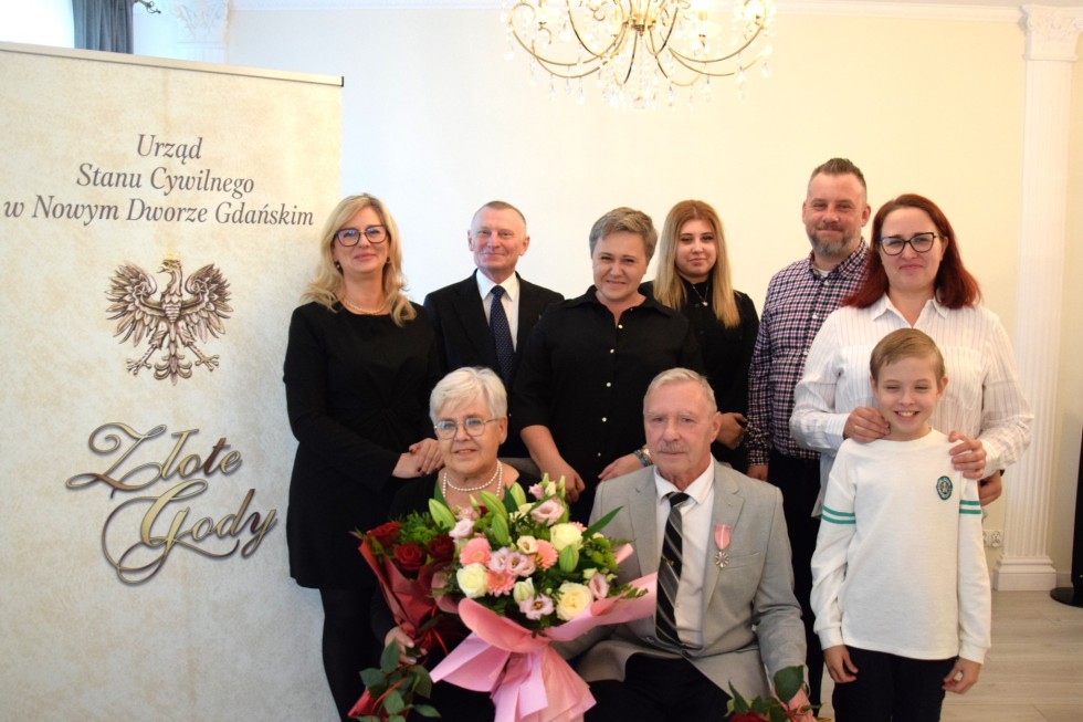 Nowy Dwór Gdański. Złote Gody państwa Krystyny i Stanisława Müller.