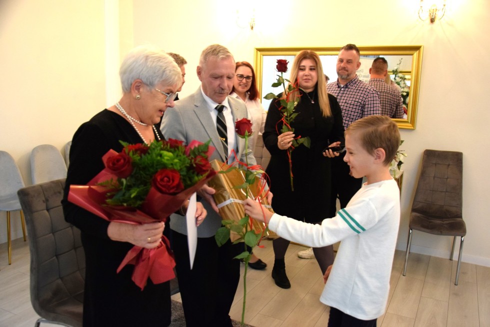 Nowy Dwór Gdański. Złote Gody państwa Krystyny i Stanisława Müller.